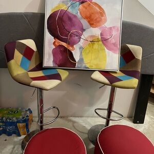 Colorful Patchwork Bar Stools